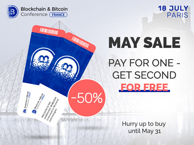 2-for-1 Blockchain & Bitcoin Conference France Tickets! Hurry Up: Only 50 Tickets!