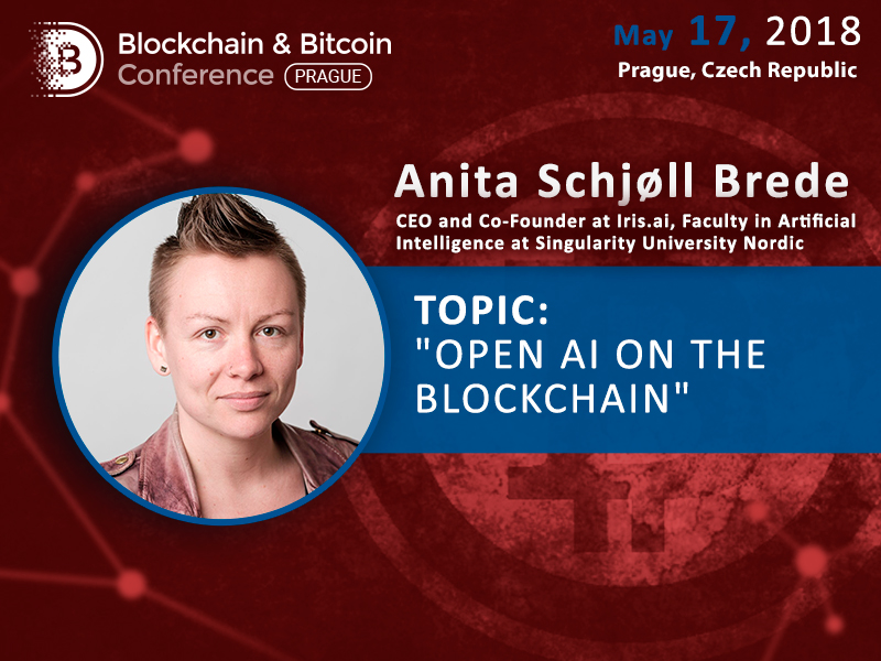 Anita Schjøll Brede at Iris.ai to dedicate a presentation to AI in blockchain