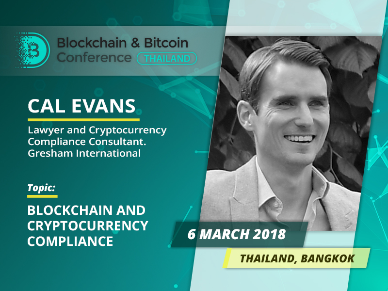 Blockchain and Cryptocurrency Compliance: presentation by Cal Evans, world-renowned lawyer 