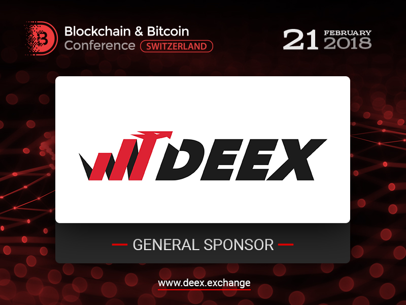 DEEX Exchange – General Sponsor of our conference 