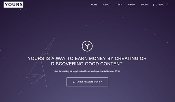 The decentralized social network Yours distributes invites