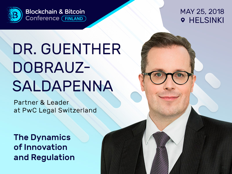 Dr. Guenther Dobrauz-Saldapenna, a leader at PwC Legal Switzerland, Will Talk about Blockchain Innovations and Regulations