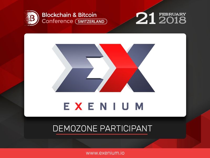 First chatbot-like cryptocurrency exchange: exhibition area of Blockchain & Bitcoin Conference Switzerland to present Exenium