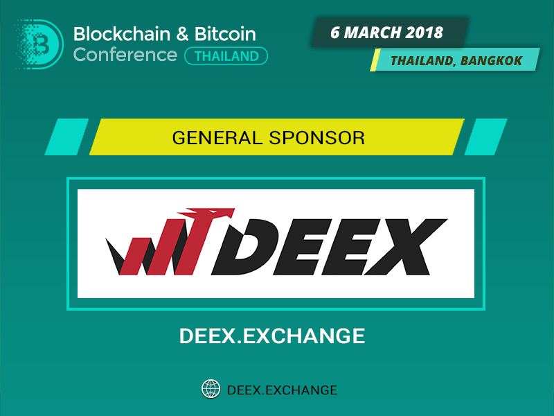 General sponsor of B&BC Thailand is financial ecosystem DEEX.EXCHANGE