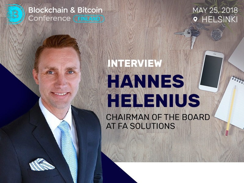 Hannes Helenius, FA Solutions: Cryptocurrencies and blockchain should be as globally harmonized as they can be