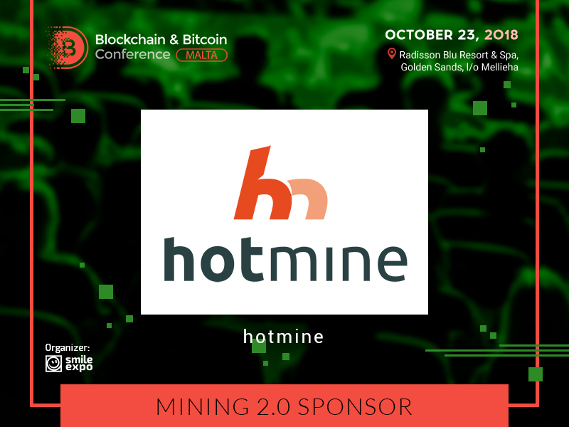 Hotmine – the Sponsor at the Blockchain & Bitcoin Conference Malta