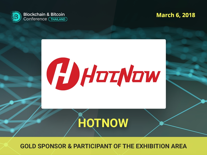 HotNow has become a Gold Sponsor of Blockchain & Bitcoin Conference Thailand