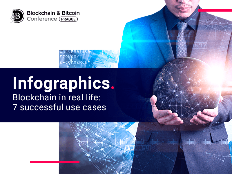 Infographics. Blockchain in real life: 7 successful use cases