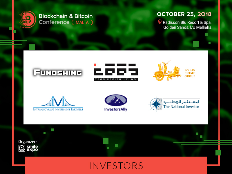 Major Investors Will Visit the Blockchain & Bitcoin Conference Malta