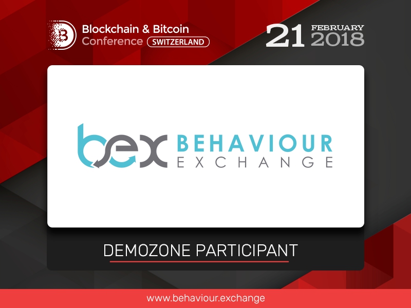 New exhibition area participant at Blockchain & Bitcoin Conference Switzerland: BehaviourExchange, content individualization service 