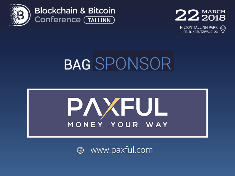 Paxful will be a Sponsor at Blockchain & Bitcoin Conference Tallinn