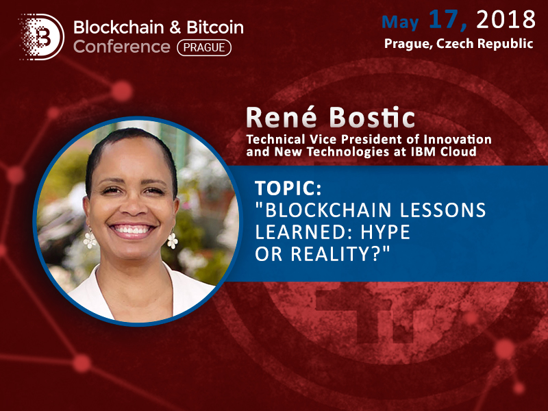 René Bostic, the American Expert in Emerging Cloud Technologies, will speak at the Blockchain & Bitcoin Conference Prague