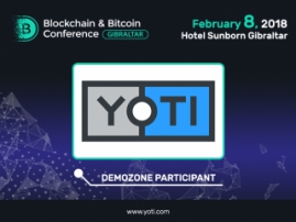 A platform for digital identification Yoti will be a demo zone participant at Blockchain & Bitcoin Conference Gibraltar