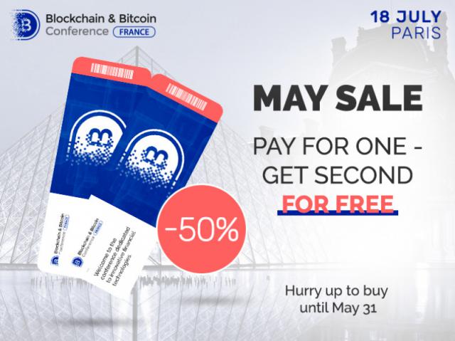 2-for-1 Blockchain & Bitcoin Conference France Tickets! Hurry Up: Only 50 Tickets!