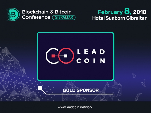 Blockchain platform LeadCoin – Gold Sponsor of Blockchain & Bitcoin Conference Gibraltar