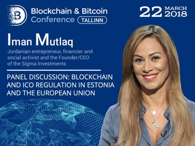 Blockchain regulation in Estonia and worldwide: panel discussion participant – Jordanian entrepreneur Iman Mutlaq