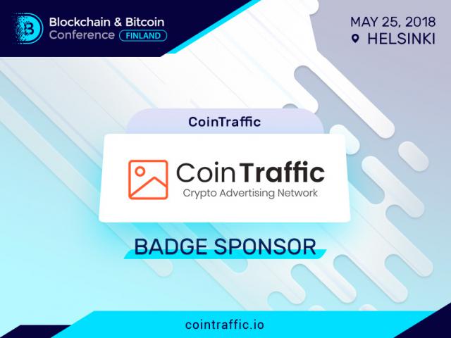 CoinTraffic Will Be a Sponsor and Exhibition Participant at Blockchain & Bitcoin Conference Finland