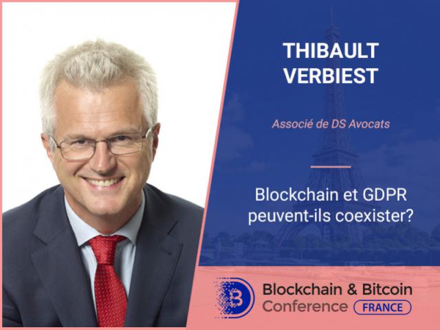 Comment Blockchain et GDPR peuvent-ils coexister? Associé de DS Avocats, Thibault Verbiest, fait le point