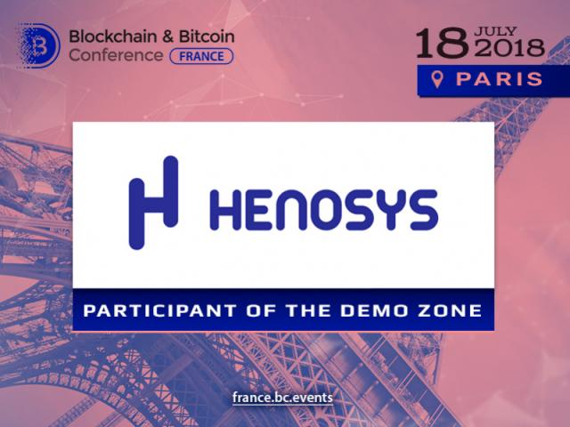 Henosys will be exhibitor of Blockchain & Bitcoin Conference France