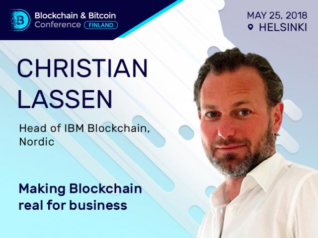 IBM representative Christian Lassen to speak at Blockchain & Bitcoin Conference Finland