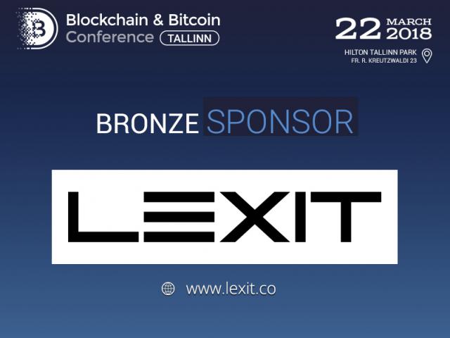LEXIT: Bronze Sponsor of Blockchain & Bitcoin Conference Tallinn