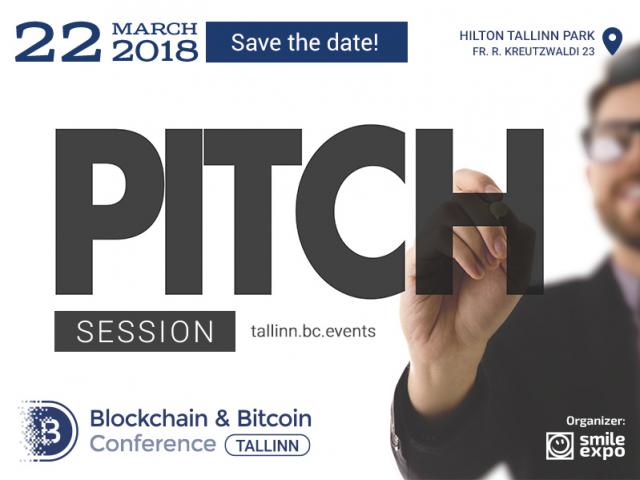 Pitch session at Blockchain & Bitcoin Conference Tallinn – a chance to meet with leaders of the blockchain industry