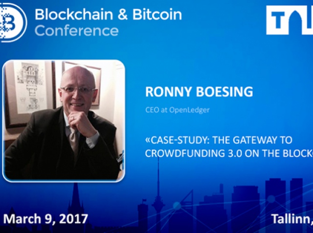 Ronny Boesing, OpenLedger CEO, will talk about the problems of decentralized crowdfunding
