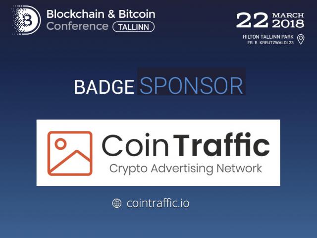 Sponsor of Blockchain & Bitcoin Conference Tallinn is CoinTraffic: best solution for effective advertising