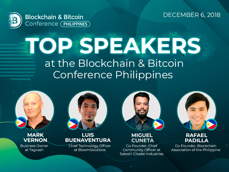 Top Speakers at the Blockchain & Bitcoin Conference Philippines