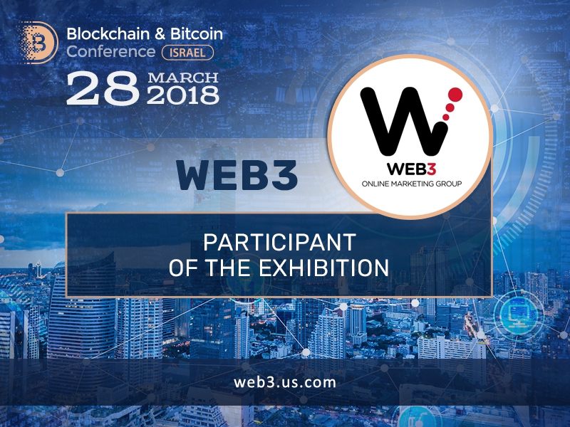 WEB3 Group is a participant of the exhibition area at Blockchain & Bitcoin Conference Israel