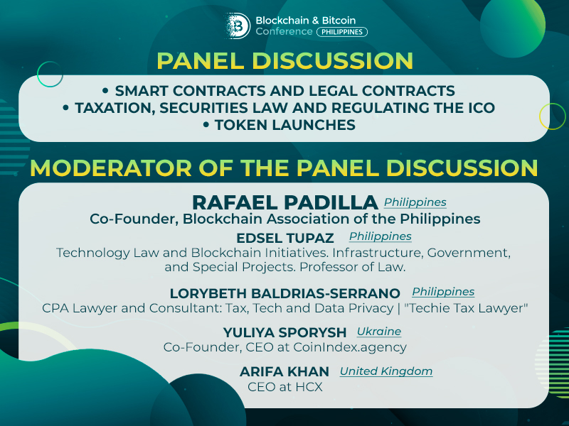 What does the future hold for blockchain’s legal aspects? Discussion of crypto experts at Blockchain & Bitcoin Conference Philippines